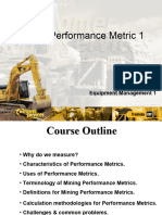 Mining Performance Metrics I