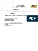 Cp1 Evaluation 3_th3-4 l s2 Lecture Et Ecriture Des Syllabes Et Des Mots