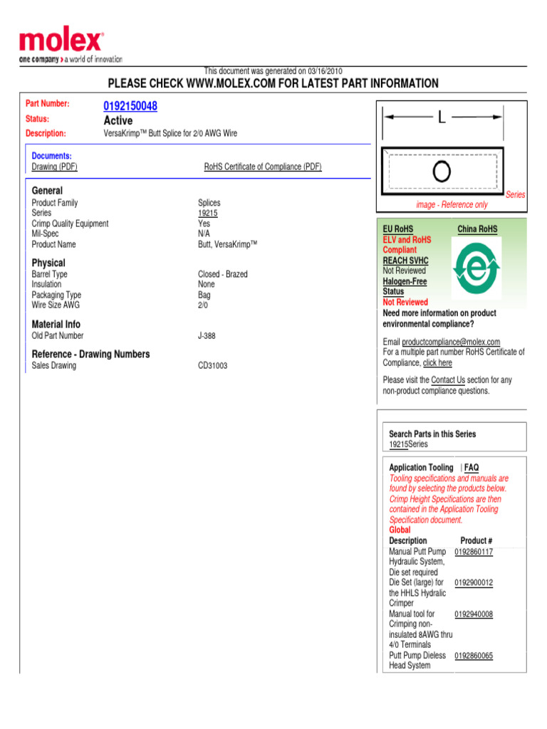 General: Part Number: Status: Description | PDF