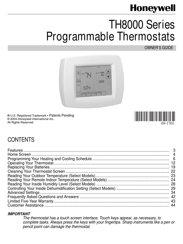 Honeywell Temp Controller | Thermostat | Air Conditioning