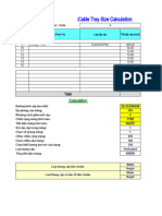 Calculate Cable Tray Size