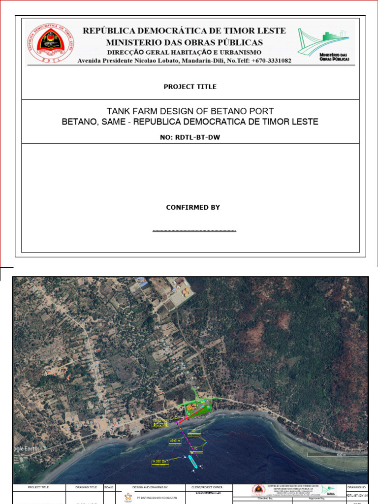 RDTL-BT-DW Tank Farm of Betano Port | PDF | Petroleum | Petroleum Industry