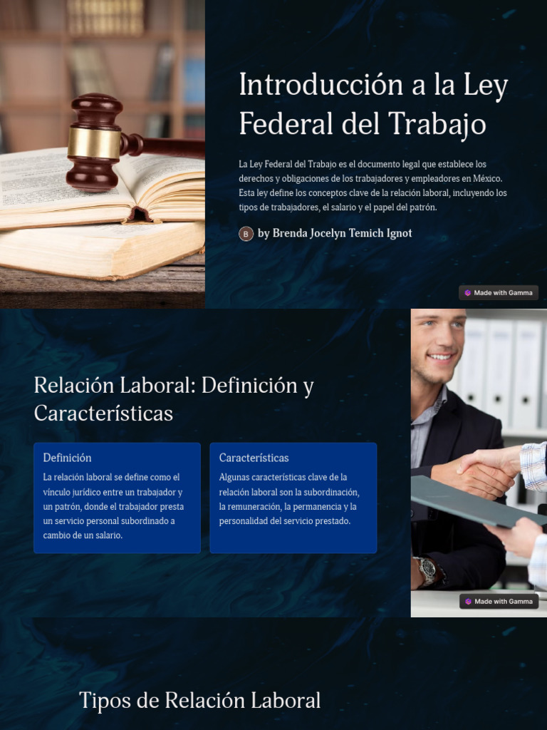 Introducción a la Ley Federal del Trabajo | PDF | Derecho laboral | Salario