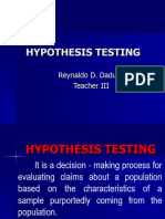 Hypothesis Testing