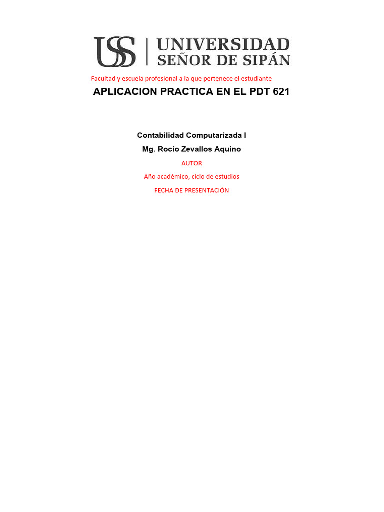 Aplicación Práctica en El PDT 621 | Descargar gratis PDF | Ingresos ...