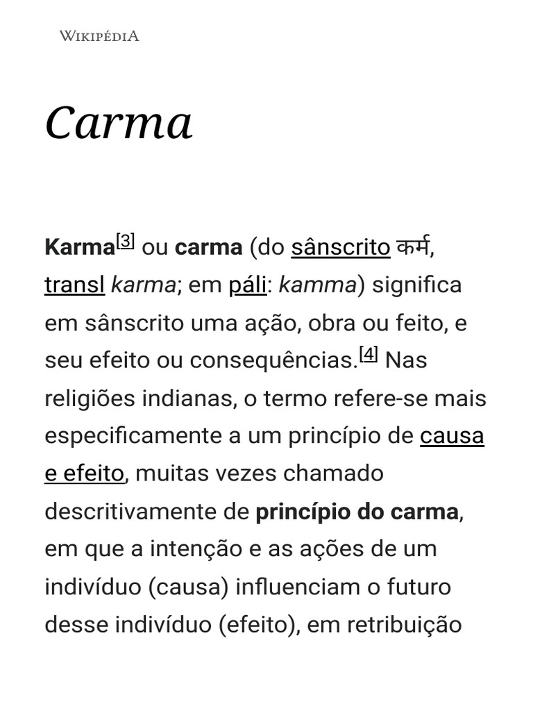 Entenda o Conceito de Karma | PDF | Carma