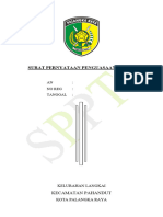 Surat Pernyataan Penguasaan Tanah Kosong