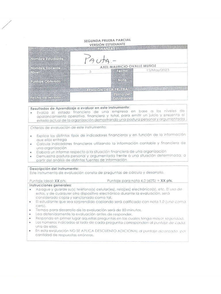 Pauta+2PP+Finanzas+1 A03 | PDF