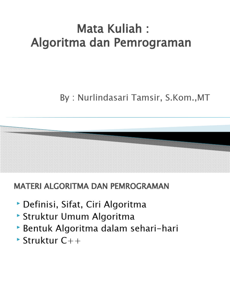 Panduan Algoritma dan C++ Dasar | PDF