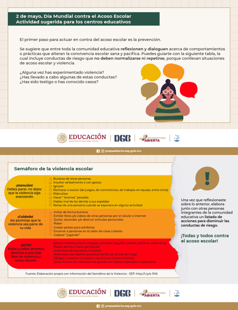 Día Naranja: Prevención del Acoso Escolar | PDF | Violencia ...