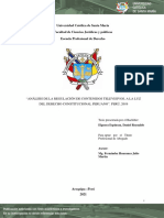 Analisis de La Regulación de Contenidos Televisivos A La Luz Del Derecho Constitucional Peruano