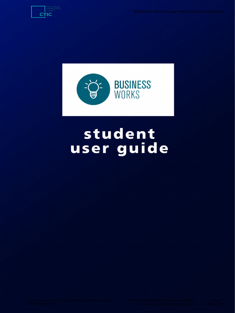 Bsbldr523 assessment information and user guide pdf question
