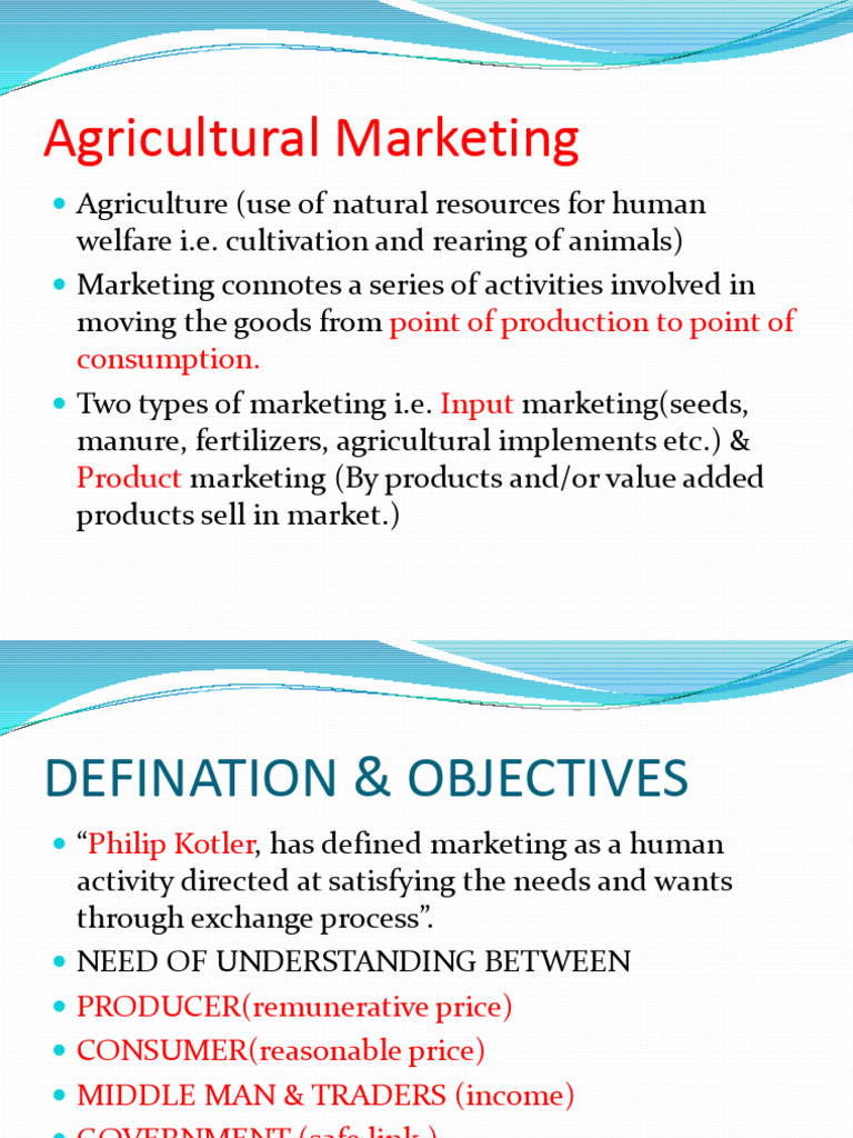 Agricultural Marketing Mod | PDF | Market (Economics) | Monopoly