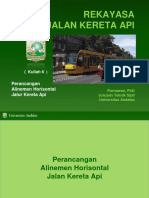 Kuliah 6 - Perencanaan Alinemen Horisontal Jalur Kereta API