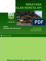 Kuliah 10 - Sistem Drainase Jalur Kereta API