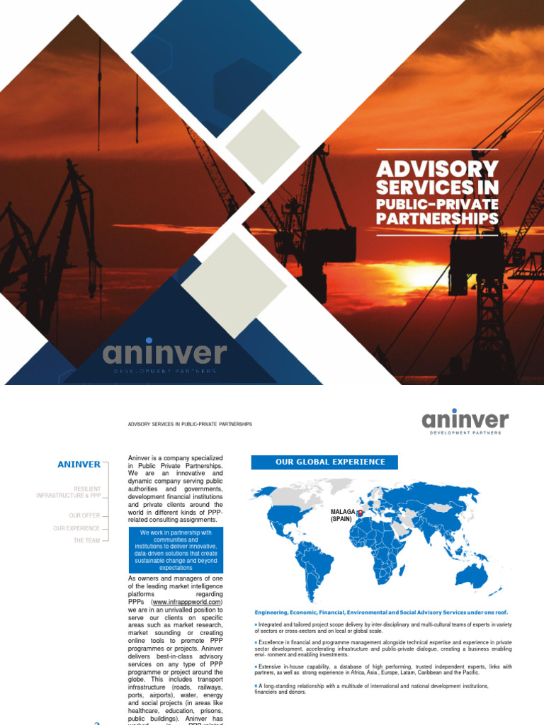 Aninver Development Ppp Advisory Pdf Public Private Partnership