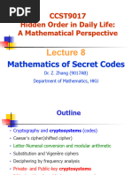 CCST9017 (2023 24) L8 Cryptography