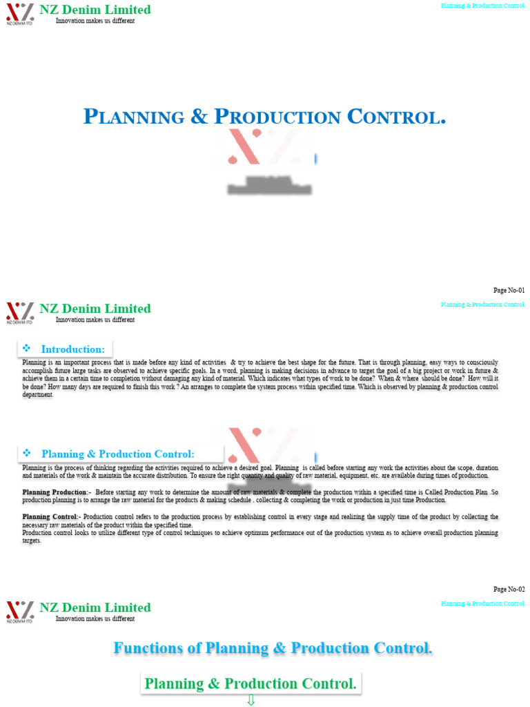 Planning & Production Control (PPC) | PDF | Planning | Time