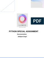 Python Special Assignment Solution Abhijeet