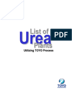TOYO Urea Experience List