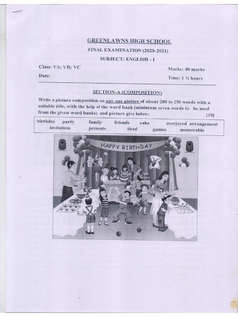 Eng I Final 2021 Pdf