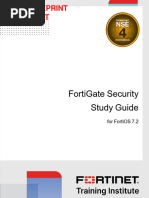 Fortigate Security Study Guide: Do Not Reprint © Fortinet