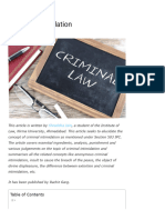 Criminal Intimidation - IPleaders