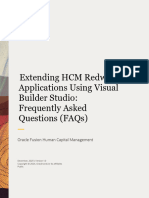 Extending HCM Redwood Applications Using Visual Builder Studio - FAQs