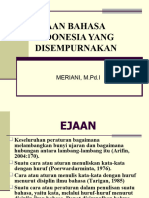 Ejaan Bahasa Indonesia Yang Disempurnakan: Meriani, M.Pd.I
