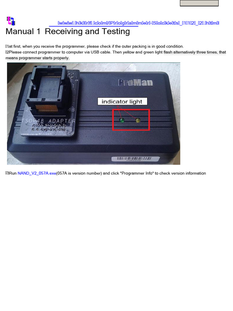 Manual 1 Receiving and Testing | PDF | Flash Memory | Windows 7
