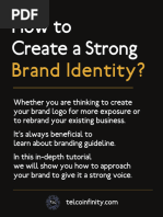 How To Create A Strong Brand Identity