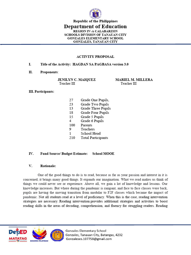 Reading Intervention Program Proposal | PDF | Reading Comprehension ...