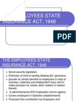 The Employees State Insurance Act, 1948