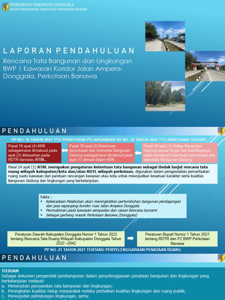 RTBL dan Penataan Ruang Donggala | PDF
