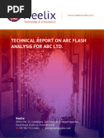 Arc Flash Analysis Sample Report