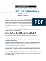 Dumbbell HIIT Workout PDF 2