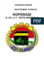 Anggaran Dasar Dan Anggaran Rumah Tangga Koperasi Kiblat