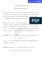 Lecture 12 Inverse Trigo and Hyperbo