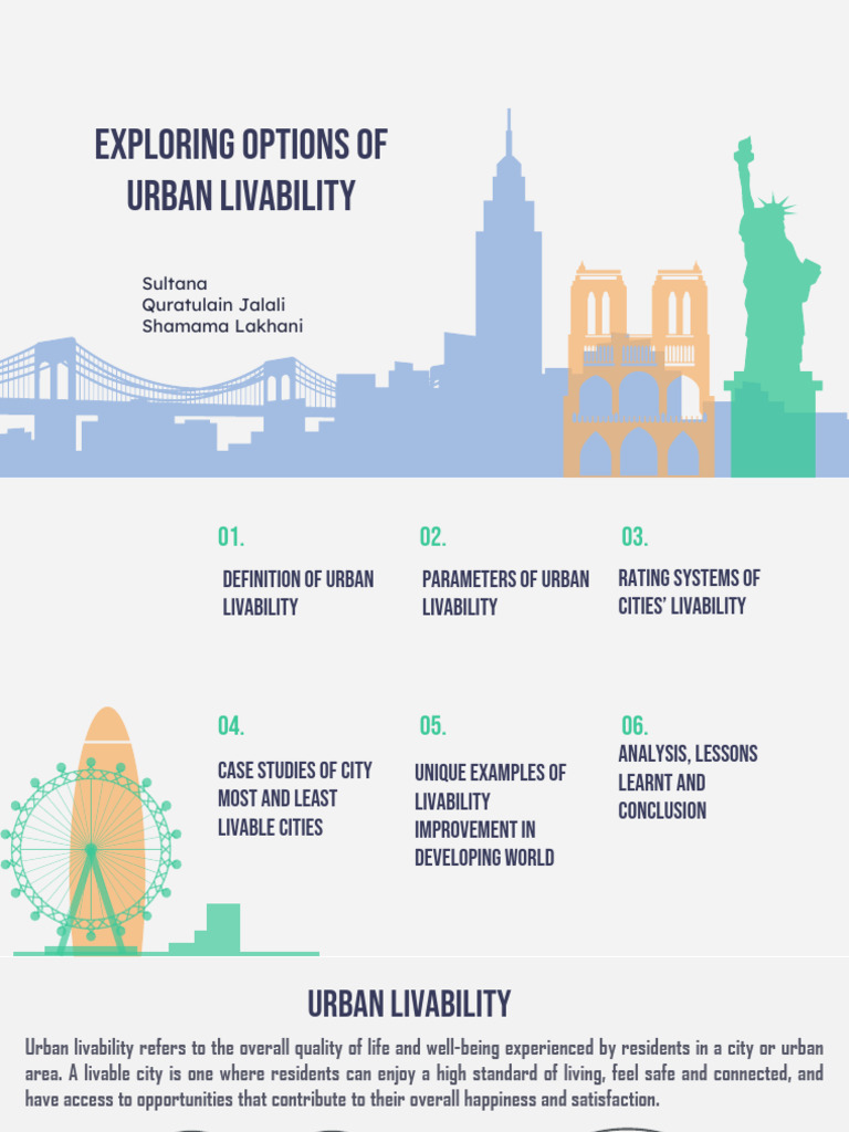 Urban Livability: Concepts and Case Studies | PDF | Cost Of Living ...