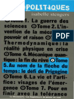 (Cosmopolitiques 5) Isabelle Stengers - Au Nom de La Flèche Du Temps - Le Défi de Prigogine (1997, La Decouverte)