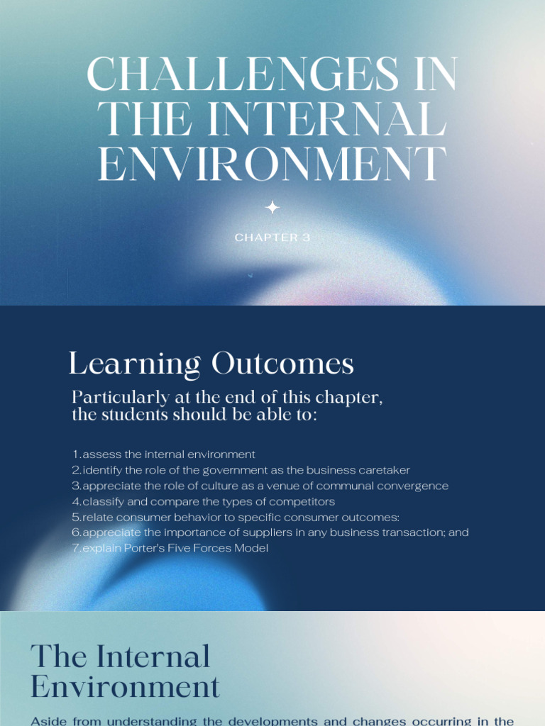 Internal Environment Challenges Analysis | PDF | Economies | Business