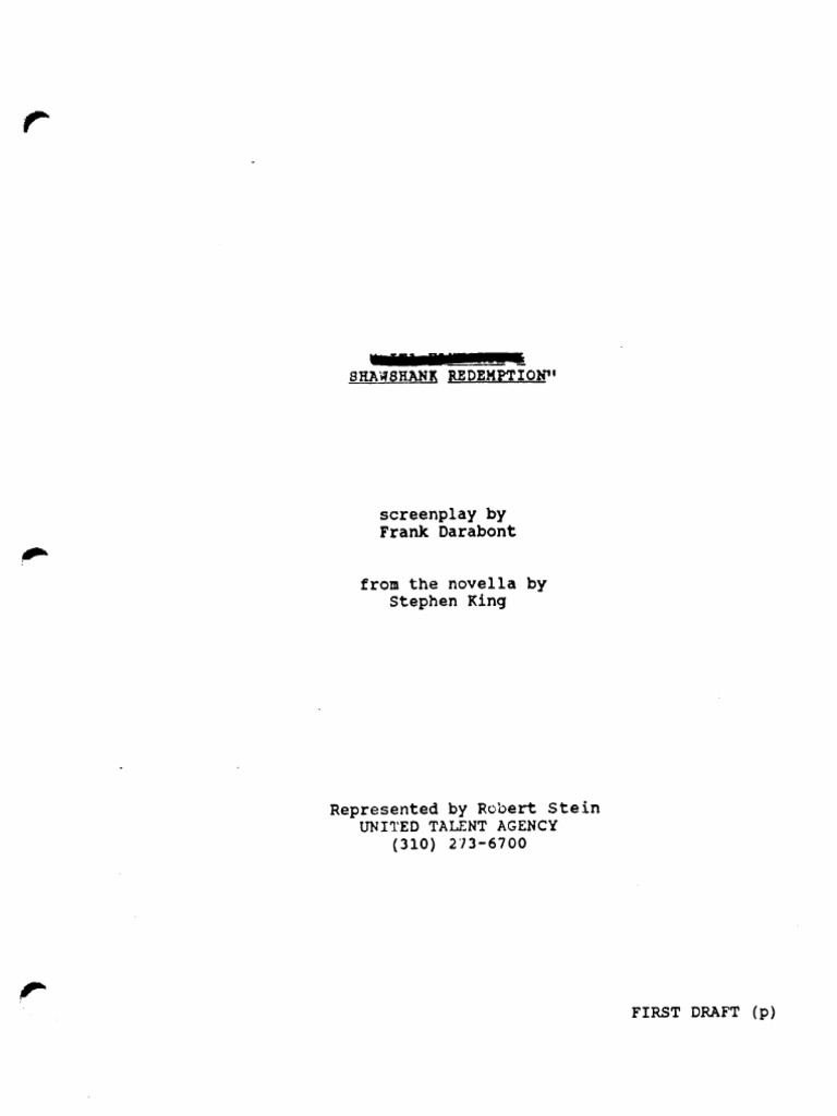The Shawshank Redemption PDF