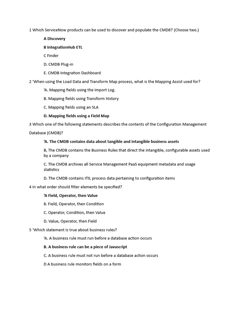 ServiceNow CMDB and Data Management Insights | PDF | Databases ...