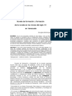 Novela de formación y formación de la novela en los inicios del S XX en Venezuela - Bohórquez