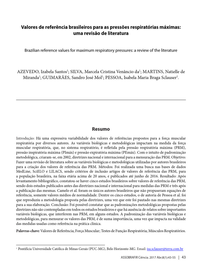 Assobrafir 8 1 43 pdf ndice de massa corporal f sica