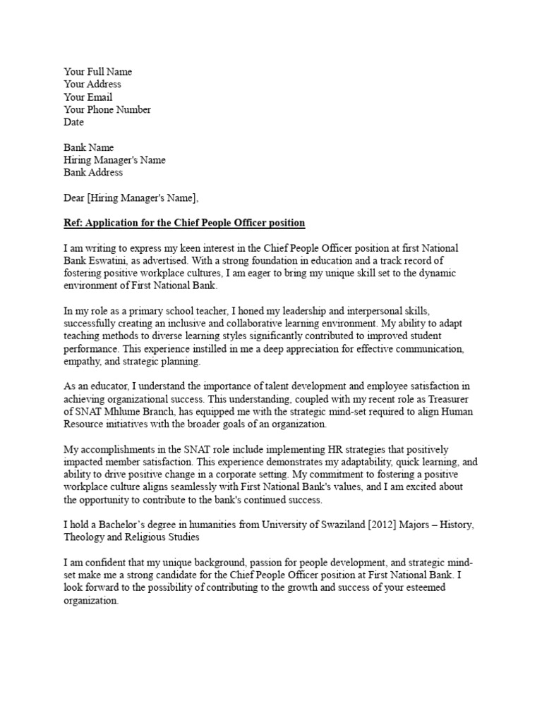 Unsolicited Cover Letters