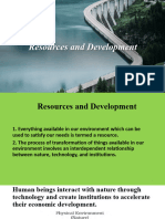 Resources and Development (1) (2) (1)