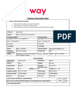 Employee Information Sheet