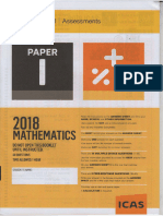 ICAS - Mathematics - 2018 For Year 11