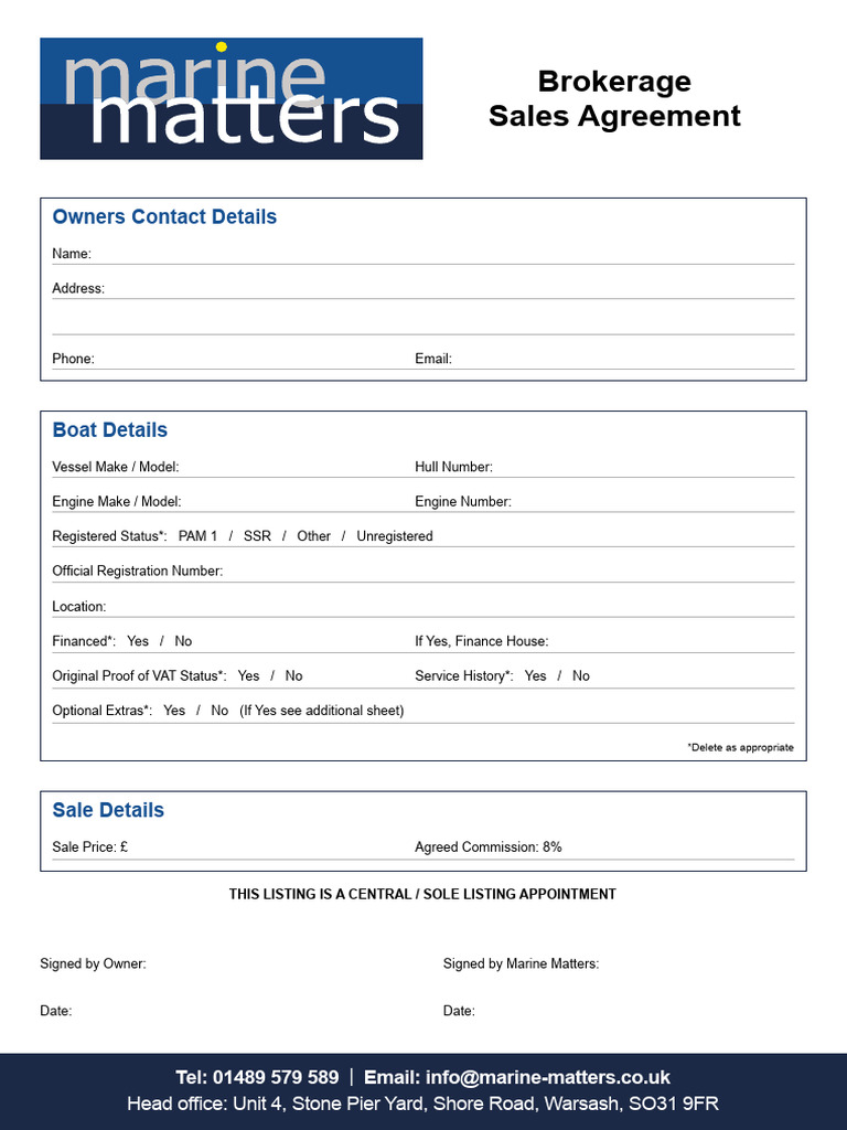 Brokerage Agreement Fillable | PDF | Indemnity | Mortgage Law, image size:768x1024